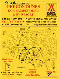 KOA Site Map